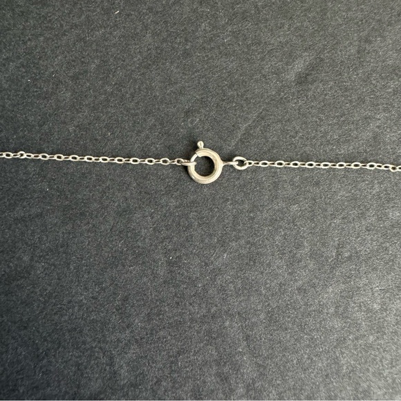 Vintage Filigree Sterling Silver Necklace Art Nouveau Style Pendant Lacemade - Picture 9 of 10